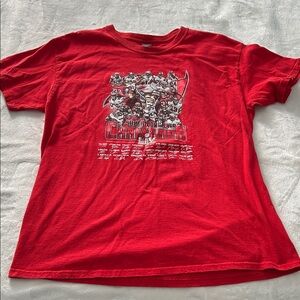 Tampa Bay Buccaneers Red Short Sleeve Graphic Tee